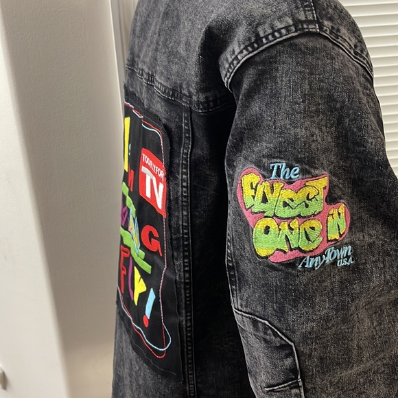 Born Fly Living Fly Black Wash Stretch Denim Button Front Jacket XXL - Picture 7 of 13